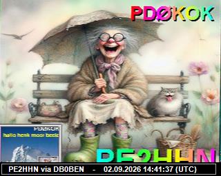 SSTV image from DB0PTB_2M