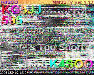 SSTV image from KP4TR_20M