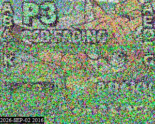 SSTV image from KP4TR_20M