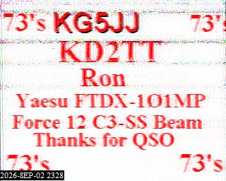SSTV image from KP4TR_20M