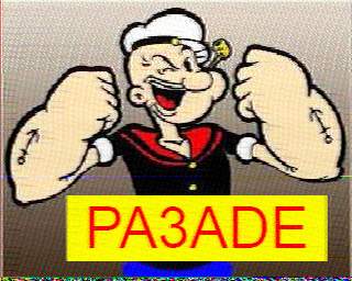 SSTV image from PA3ADE_2M