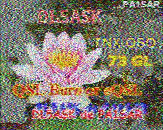 SSTV image from PD2PW_20M