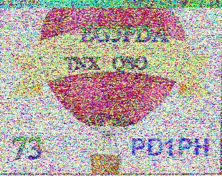 SSTV image from PD2PW_20M