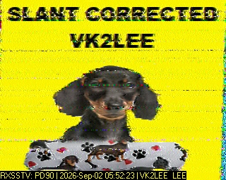 SSTV image from VK7DIK_2M