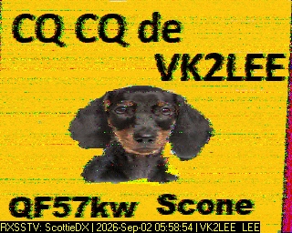 SSTV image from VK7DIK_2M