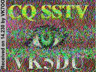 SSTV image from VK7OO_20M