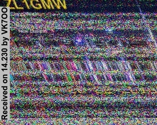 SSTV image from VK7OO_20M