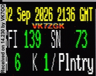SSTV image from VK7OO_20M