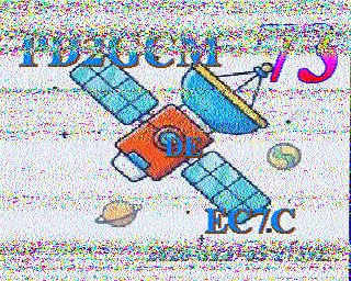 SSTV image from IU0FBK_20M