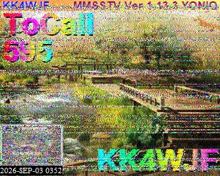 SSTV image from KO6KL_20M