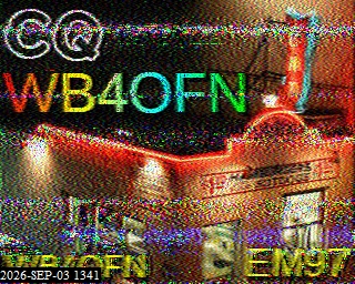 SSTV image from KO6KL_20M