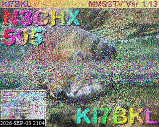 SSTV image from KO6KL_20M