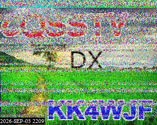 SSTV image from KO6KL_20M