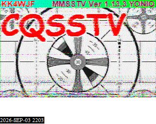 SSTV image from KP4TR_20M