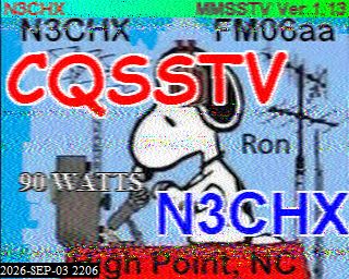 SSTV image from KP4TR_20M