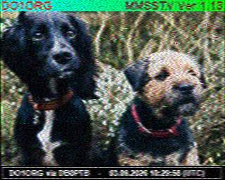SSTV image from PA3ADE_2M