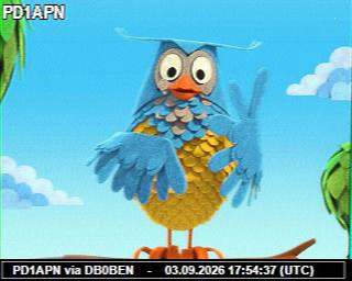 SSTV image from PA3ADE_2M