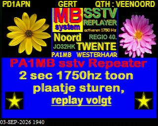 SSTV image from PA3BHW_2M