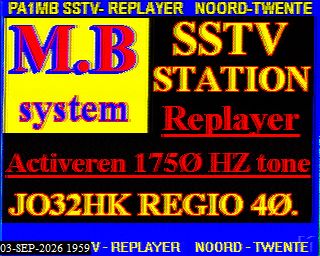 SSTV image from PA3BHW_2M