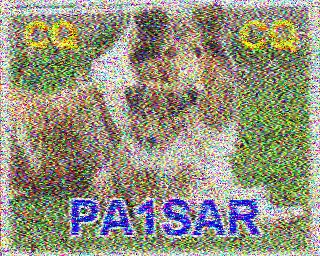 SSTV image from PD2PW_20M