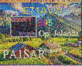 SSTV image from PD2PW_20M