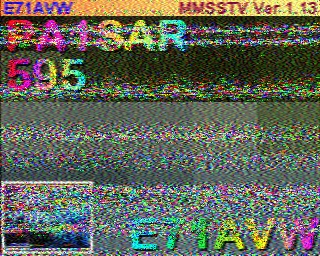SSTV image from PD2PW_20M