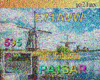 SSTV image from PD2PW_20M