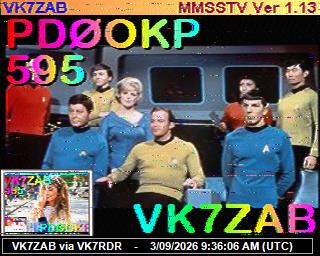 SSTV image from PI1DFT_2M
