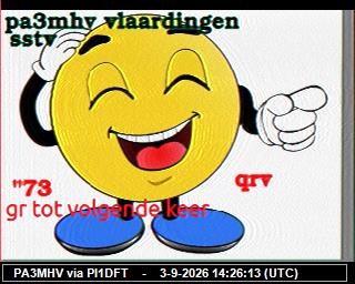 SSTV image from PI1DFT_2M
