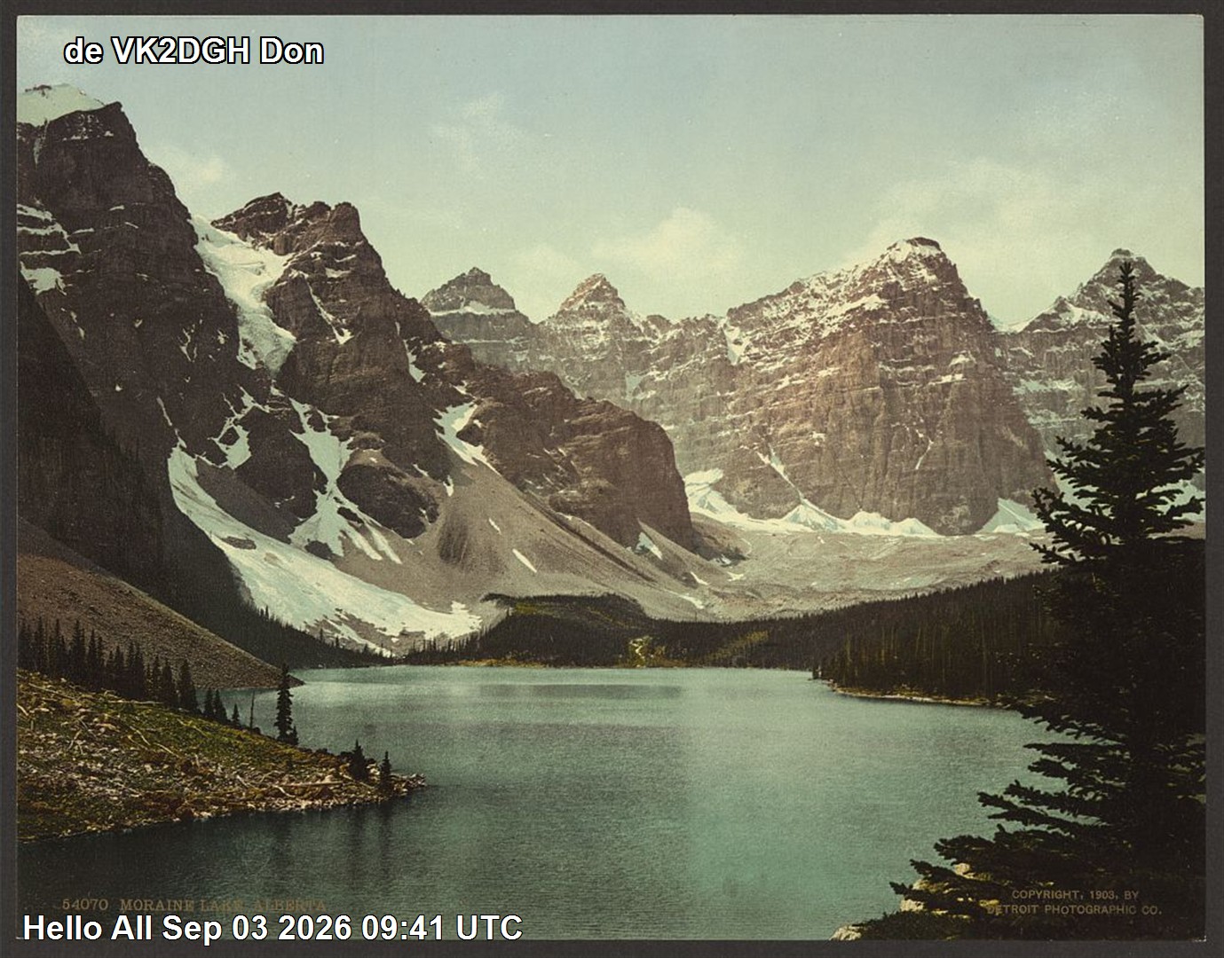 SSTV image from VK3DNH_2M