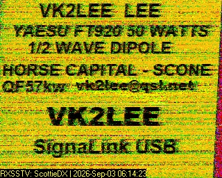 SSTV image from VK7DIK_2M