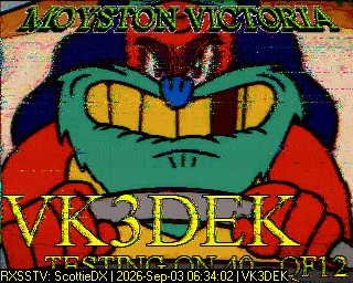 SSTV image from VK7DIK_2M