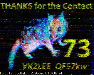 SSTV image from VK7DIK_2M