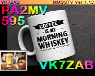 SSTV image from VK7DIK_2M