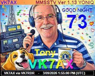 SSTV image from VK7DIK_2M