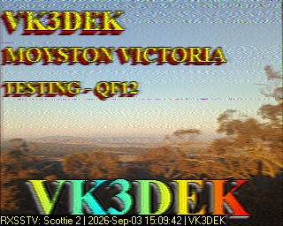 SSTV image from VK7DIK_2M