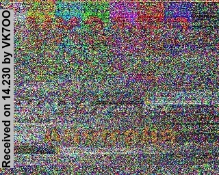 SSTV image from VK7OO_20M