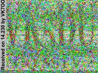 SSTV image from VK7OO_20M