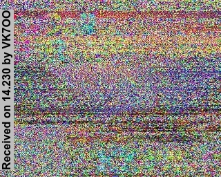 SSTV image from VK7OO_20M