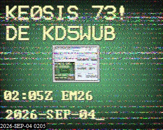 SSTV image from KO5MO_20M