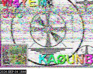 SSTV image from KO5MO_20M