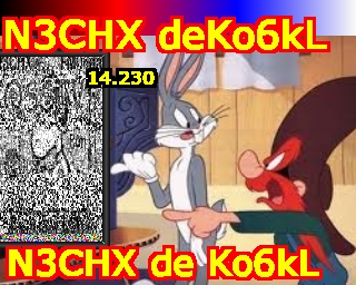 SSTV image from KO6KL_20M