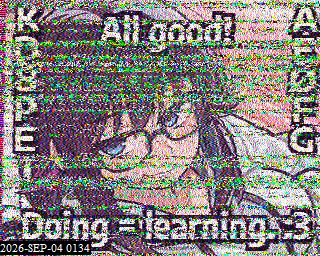 SSTV image from KP4TR_20M