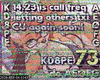 SSTV image from KP4TR_20M