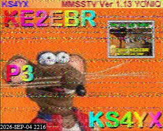 SSTV image from KP4TR_20M