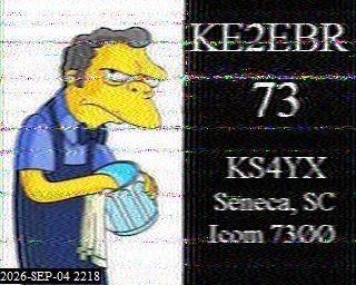 SSTV image from KP4TR_20M