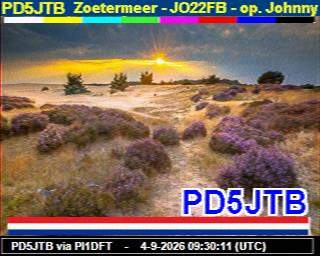 SSTV image from PA3ADE_2M