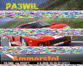 SSTV image from PA3ADE_2M