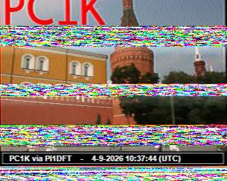 SSTV image from PA3ADE_2M