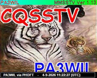 SSTV image from PA3ADE_2M